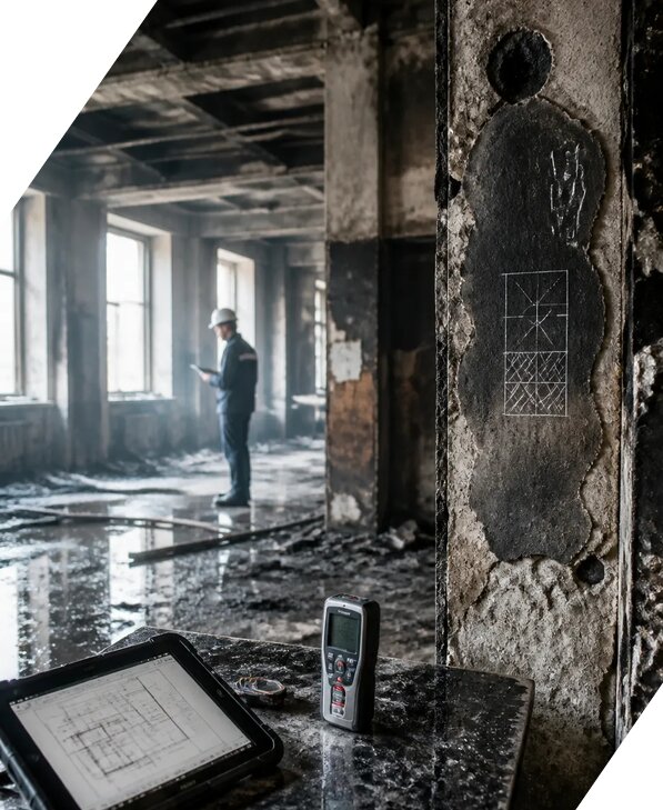 Обследование зданий после пожара в Ревде от 15869 р. | ЭкспертизаРоссия