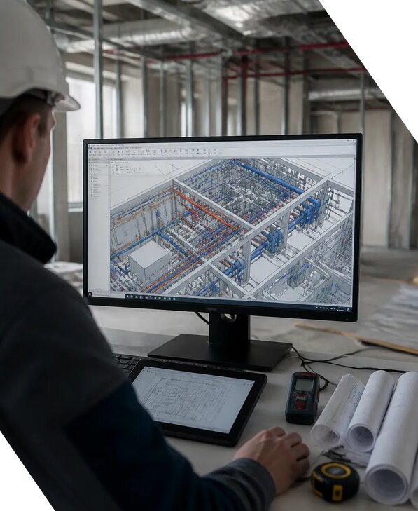 Создание BIM модели инженерных сетей для объектов в Ревде